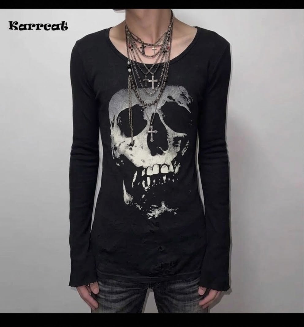 FADED SKULL LONG-SLEEVE