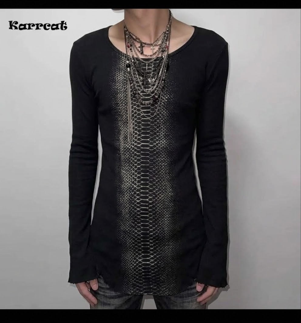 SNAKE FADED LONG-SLEEVE