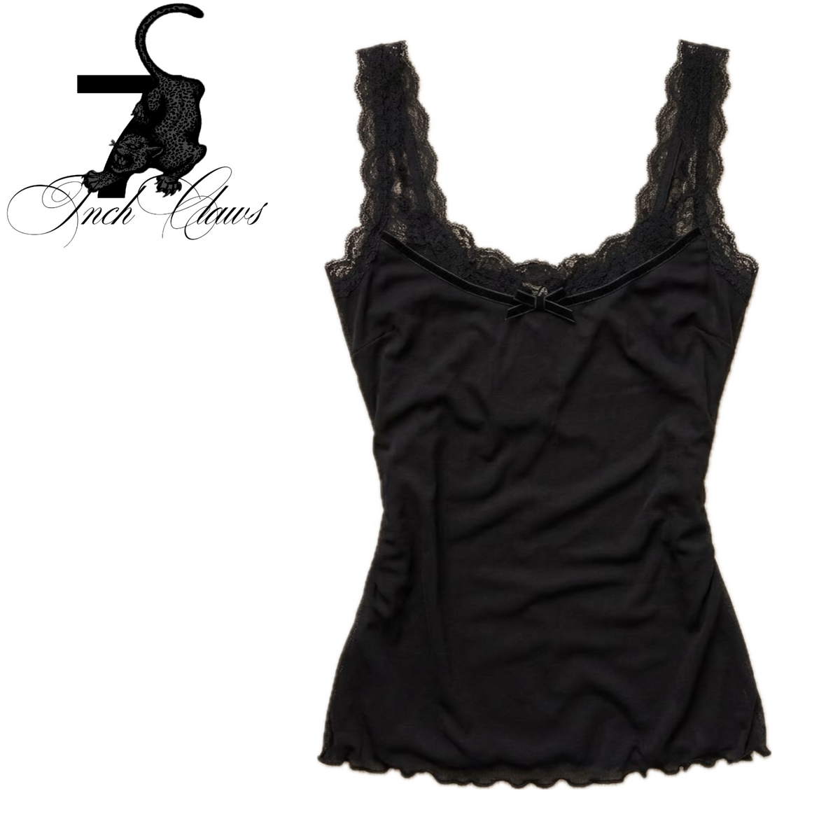 NOIR LACE TOP