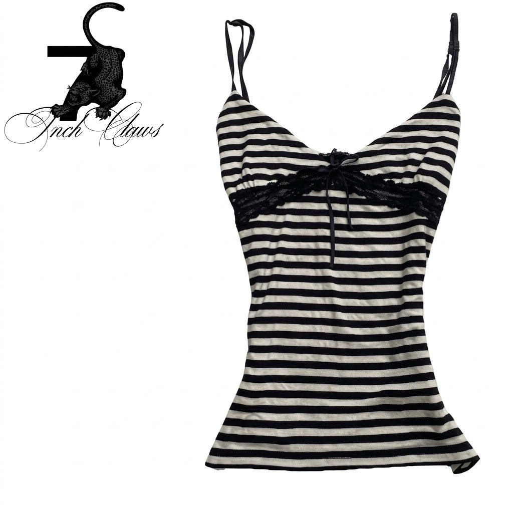 STRIPED BONNET TOP