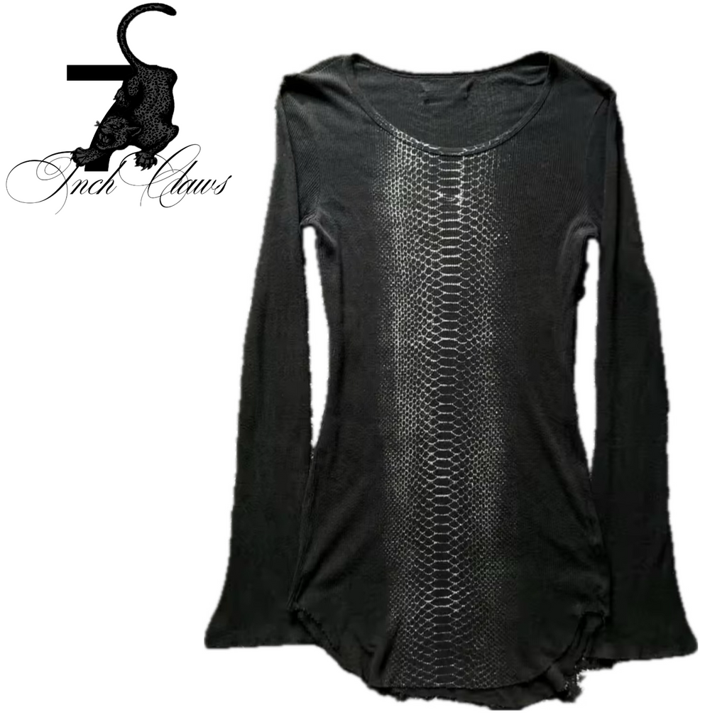 SNAKE FADED LONG-SLEEVE