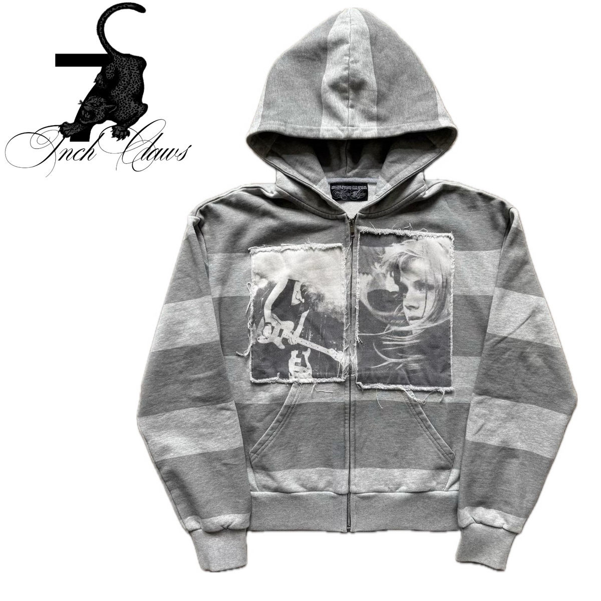PUNK PATCH WORK ZIP-UP